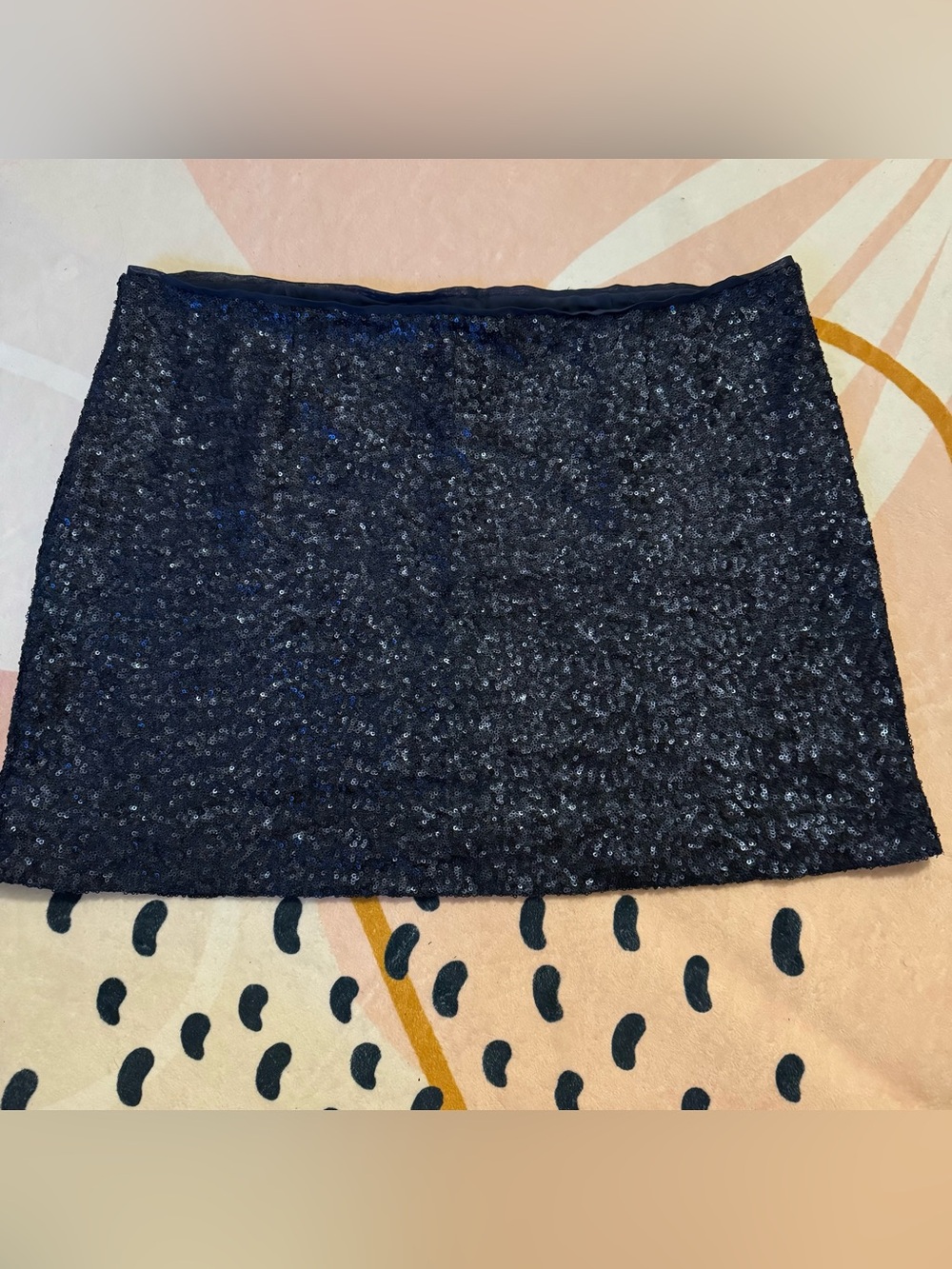 GAP Navy Sequin Mini Skirt